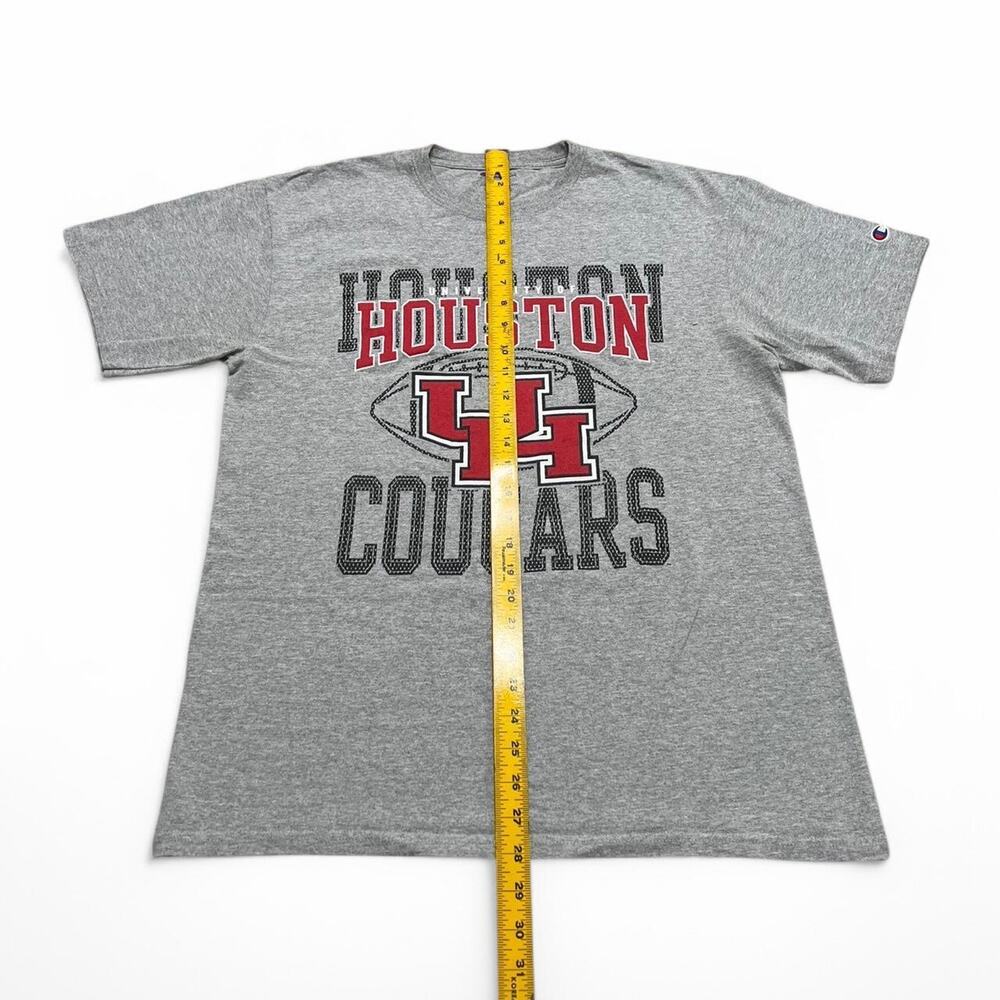 University of‎ Houston Cougars Light Gray Champion Tee T-Shirt - L - Picture 3 of 6